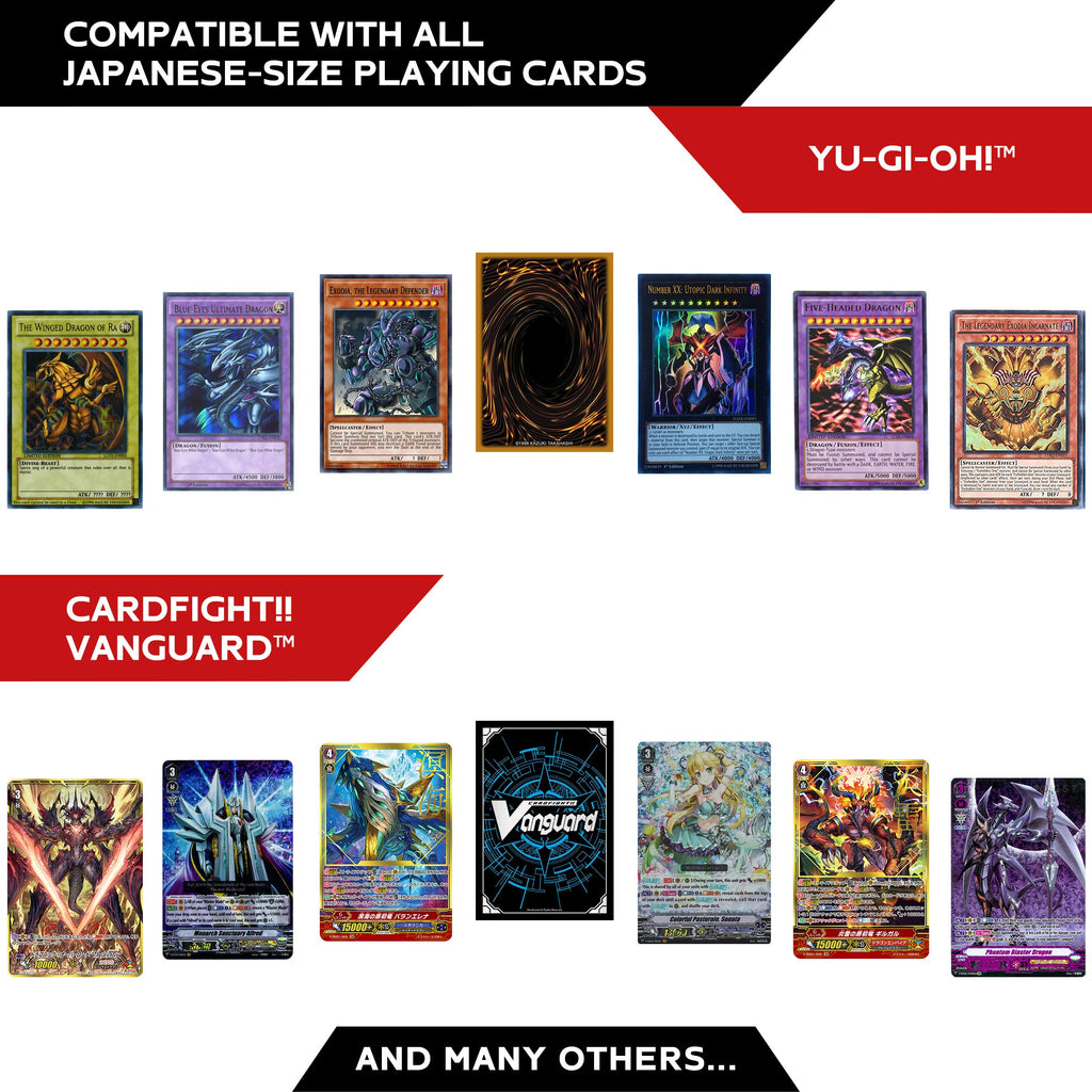Quiver Time Apollo Clear Card Sleeves (200 Pack) - 62x89mm - Perfect for Yu-Gi-Oh, Vanguard & K-pop Photocards