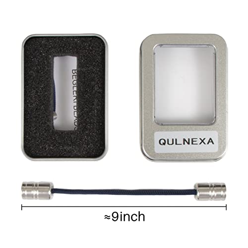 QULNEXA Stainless Steel Begleri Fidget Beads with Adjustable String and Carry Case