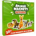QUOKKA Travel Magnetic Puzzle Book – 20+ Animal Magnets, Extra-Long Play Scene, Perfect for Car & Plane Activities (Ages 1-5)