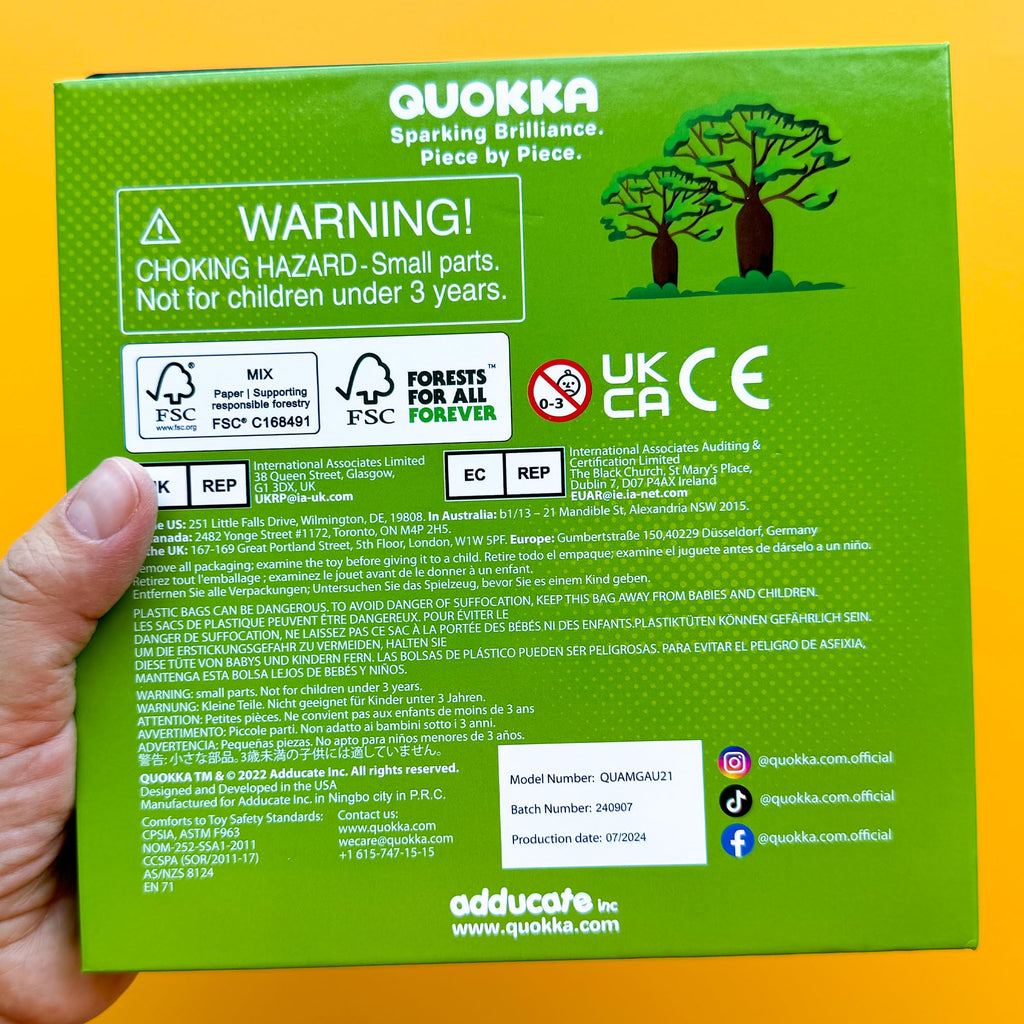 QUOKKA Travel Magnetic Puzzle Book – 20+ Animal Magnets, Extra-Long Play Scene, Perfect for Car & Plane Activities (Ages 1-5)