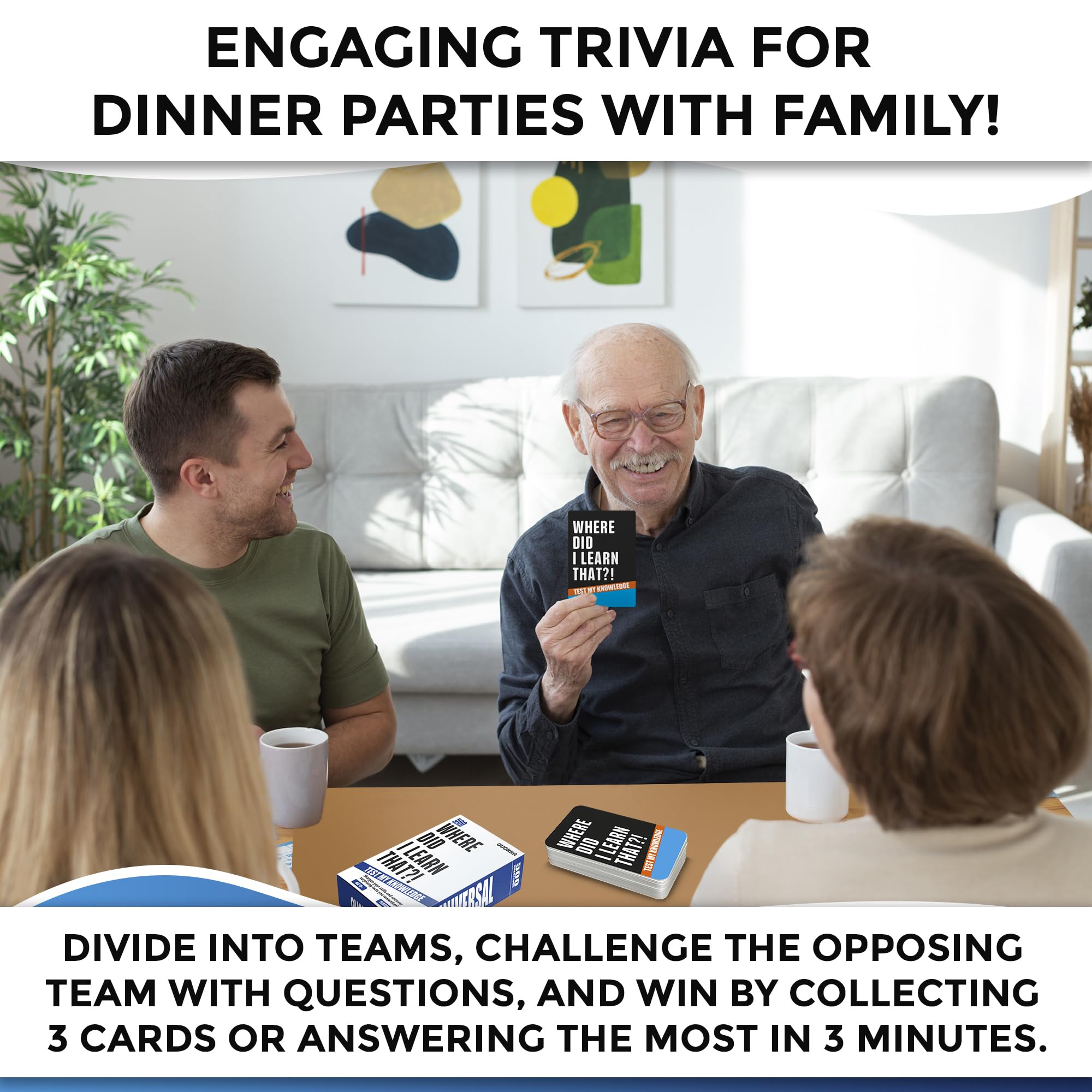 QUOKKA Trivia Card Game: 500 Questions for Adults, Teens, and Family Game Night