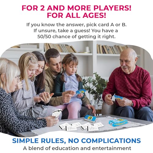 QUOKKA Who Knows Geography Better – 500+ Geography Trivia Cards for Family Game Night, Ages 8+