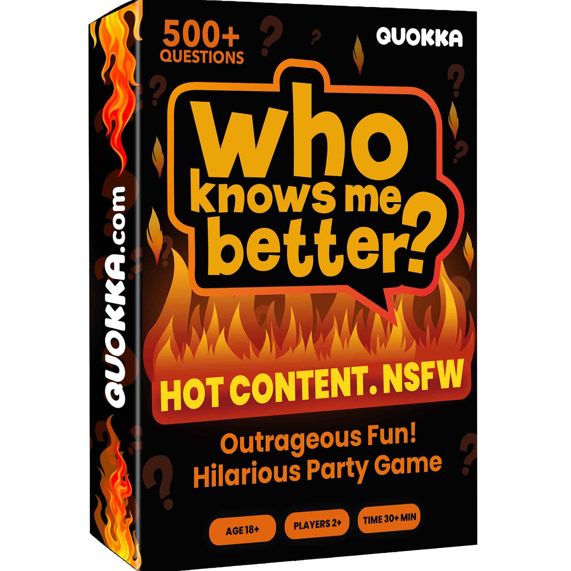 QUOKKA Who Knows Me Better NSFW Card Game – 500+ Questions for Adults 18+