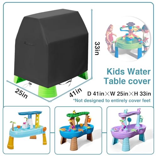 QUYCIFYUS Kids Water Table Cover – Waterproof, Dustproof, UV Protection – Fits Rain Showers Splash Pond (41x25x33 Inches)