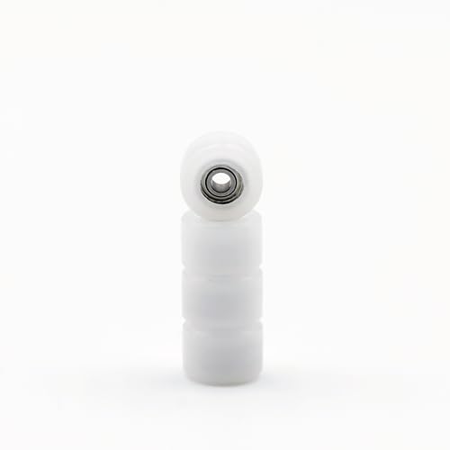 RACOFSB 65D Urethane Fingerboard Wheels Pro Mini Shape (White) – 5.5x4.2mm with ABEC7 Bearings
