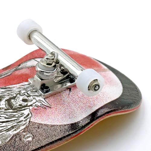 RACOFSB 65D Urethane Fingerboard Wheels Pro Mini Shape (White) – 5.5x4.2mm with ABEC7 Bearings