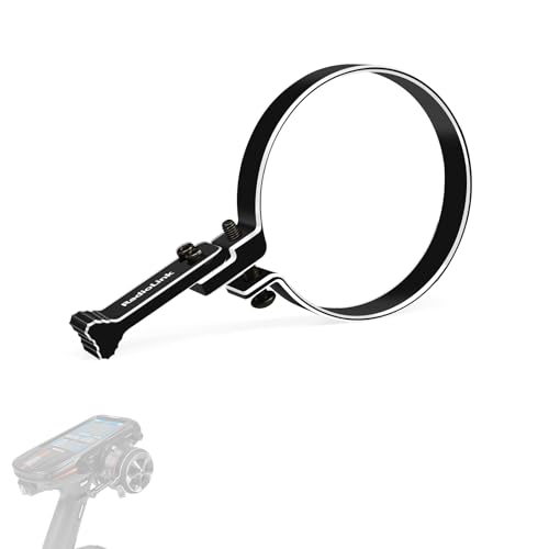 Radiolink Alloy Steering Wheel Trigger - One-Handed RC Controller Adapter for Multiple Models (Black)