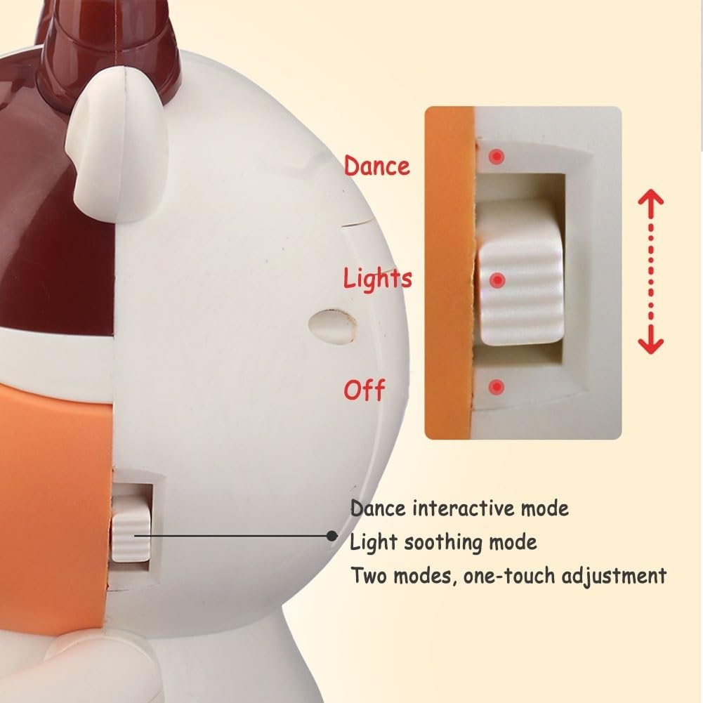 rafonie Dance Cow Light Up Toy: Musical Dancing Cow for Toddlers, Interactive Walking Toy with Lights & Sounds