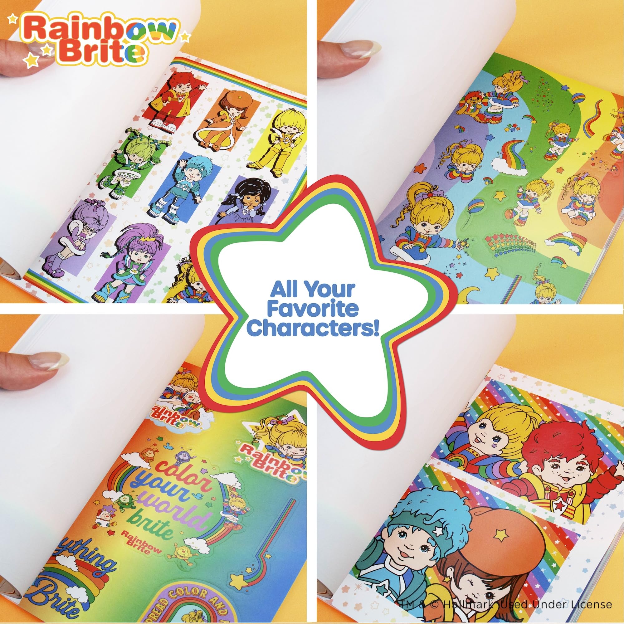 Rainbow Brite Sticker Book – Over 1,500 Stickers for Notebooks, Water Bottles & More