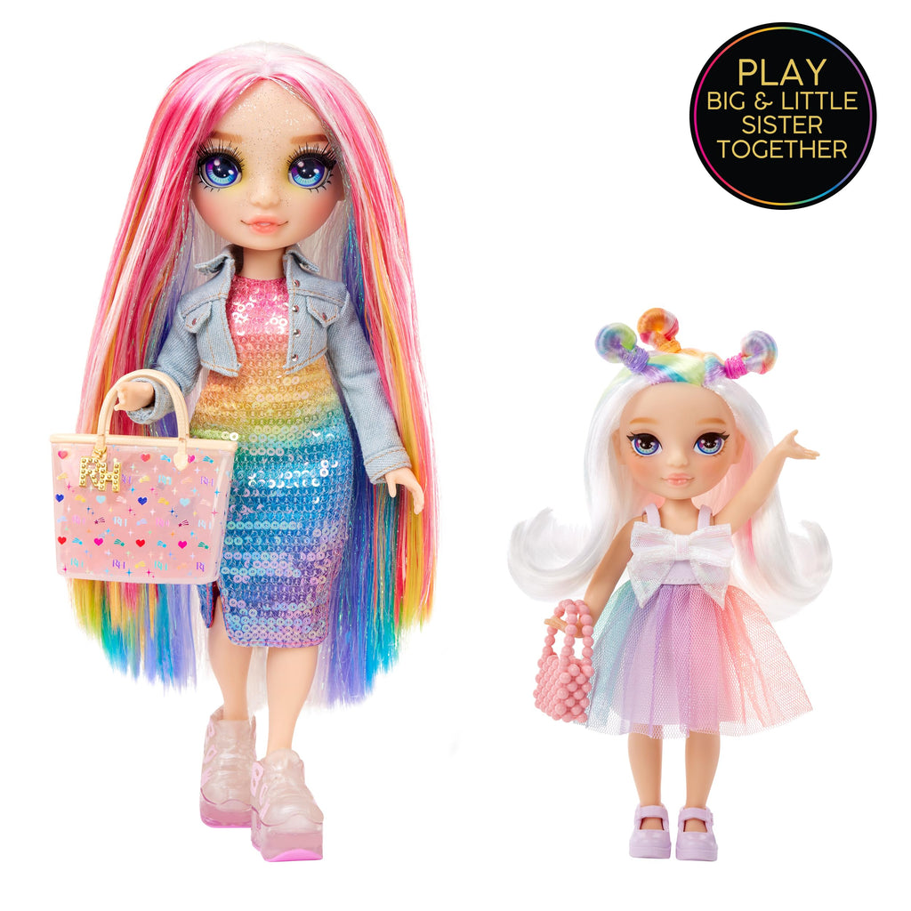 Rainbow High Littles Opal Raine – 5.5" Posable Small Doll with Purse and Magical Unicorn Pet