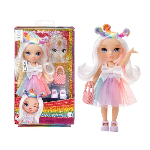 Rainbow High Littles Opal Raine – 5.5" Posable Small Doll with Purse and Magical Unicorn Pet
