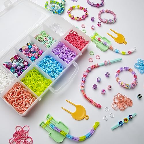 Rainbow Loom Beadmoji Mini Combo: Create Custom Bracelets with 1800 Bands & Themed Beads, Ages 7+