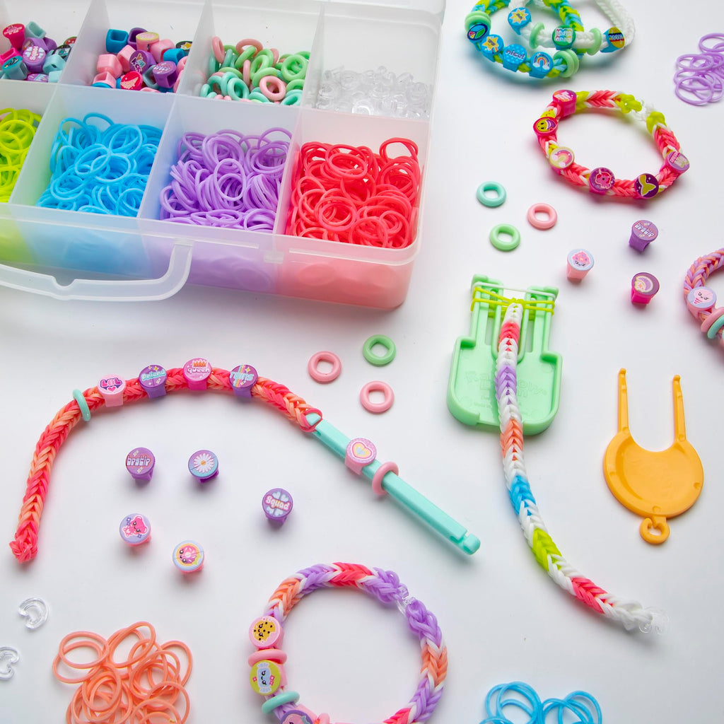 Rainbow Loom Beadmoji Mini Combo: Create Custom Bracelets with 1800 Bands & Themed Beads, Ages 7+