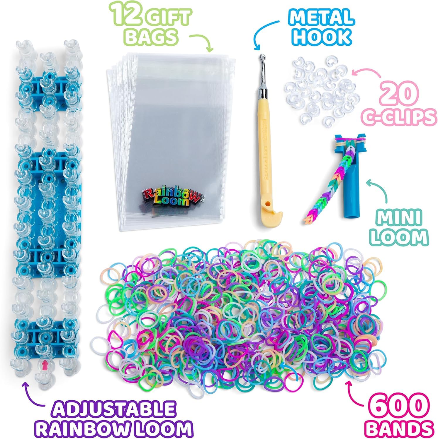Rainbow Loom Original Bracelet Making Kit - 628 Pieces, Toy of the Year Winner for Ages 7+