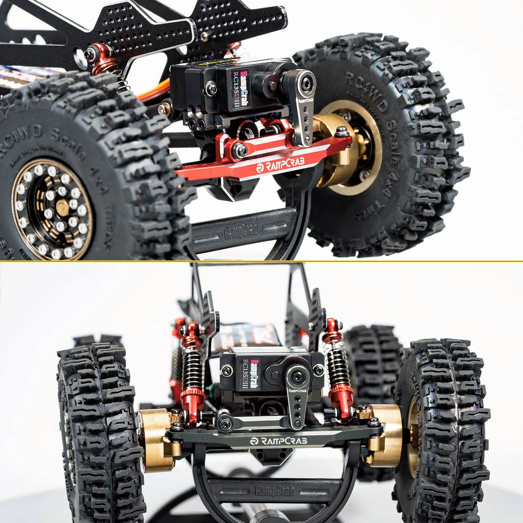 RampCrab 2.6Kg Digital Steering Servo with Aluminum Servo Horn for SCX24 and AX24 RC Crawlers