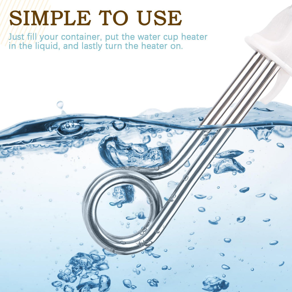 Raneped 300W Dual Voltage Immersion Water Heater – Portable for Travel, Camping, Coffee & Tea