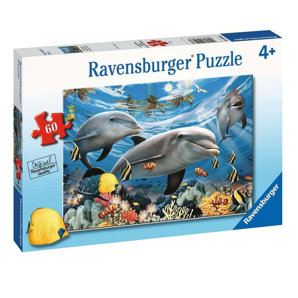 Ravensburger Caribbean Smile 60-Piece Kids Jigsaw Puzzle – Anti-Glare, Skill-Building Fun