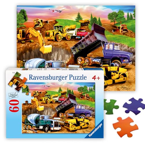 Ravensburger Construction Crowd 60-Piece Jigsaw Puzzle – Ages 4+