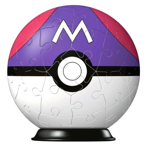 Ravensburger Pokémon Master Ball 3D Puzzle – 54-Piece Plastic Build with Stand