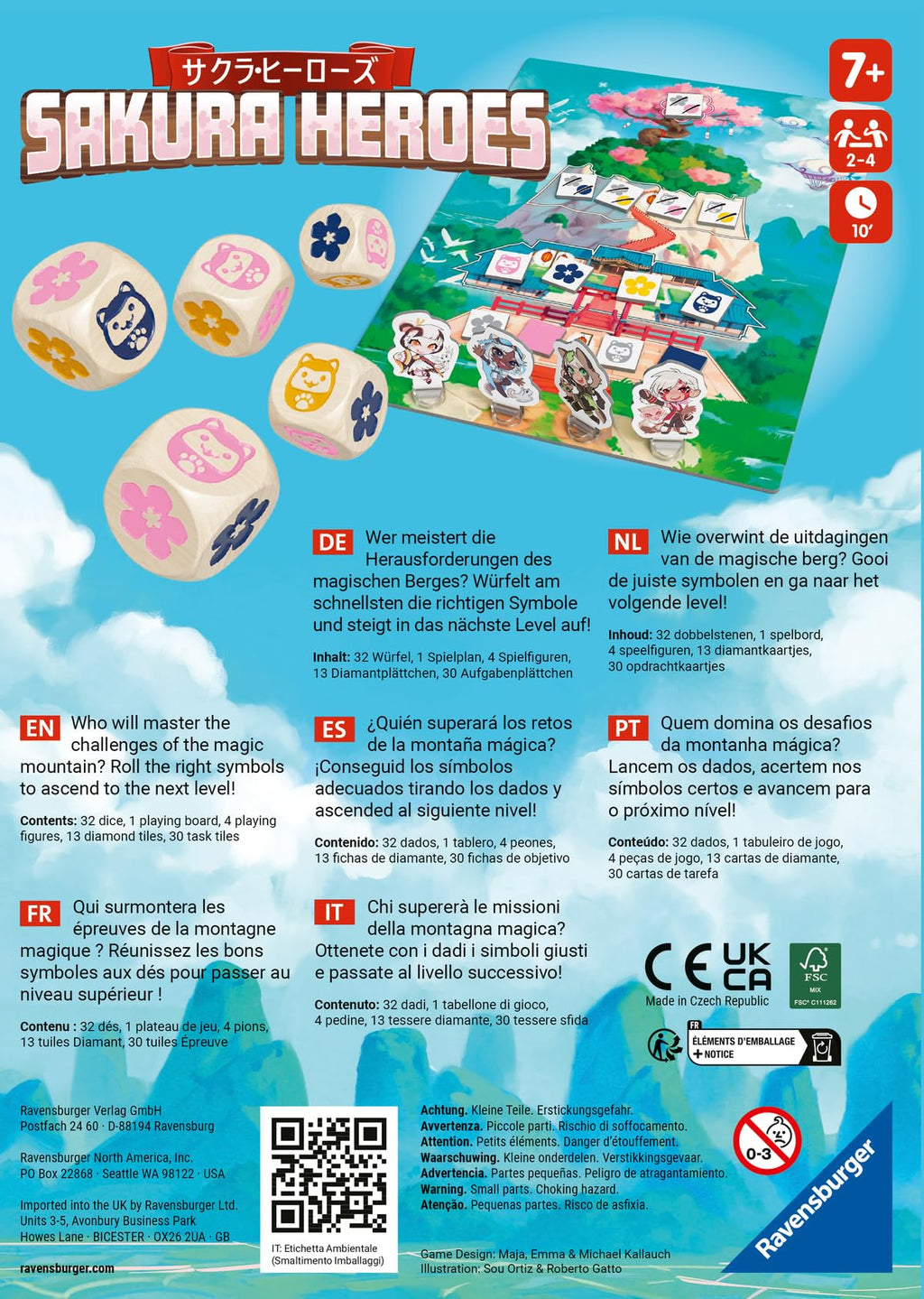 Ravensburger Sakura Heroes – Fast-Paced Dice Game for Anime Fans