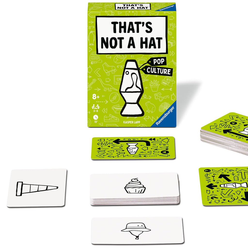 Ravensburger That's Not A Hat Pop Culture Party Card Game – Bluff, Remember, and Laugh for 3-8 Players
