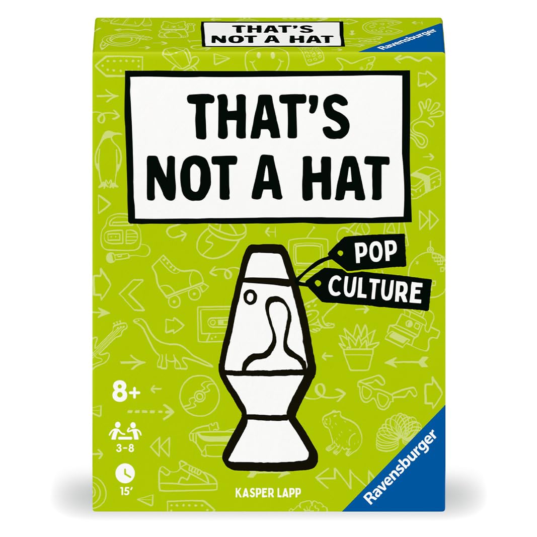 Ravensburger That's Not A Hat Pop Culture Party Card Game – Bluff, Remember, and Laugh for 3-8 Players
