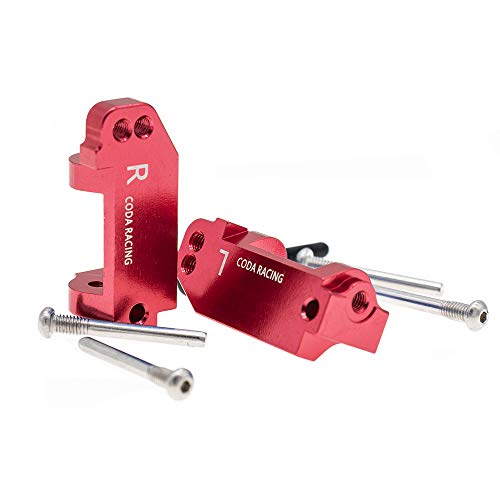 RC Alloy Caster Block Set for Traxxas 1/10 2WD Slash, Stampede, Rustler - CNC 6061-T6 Aluminum (Pair)