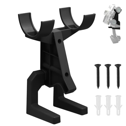 RC Car Wall Mount – Organize Your 1/14 to 1/24 RC Model and Transmitter, Prevents Tire and Shock Wear (Black)
