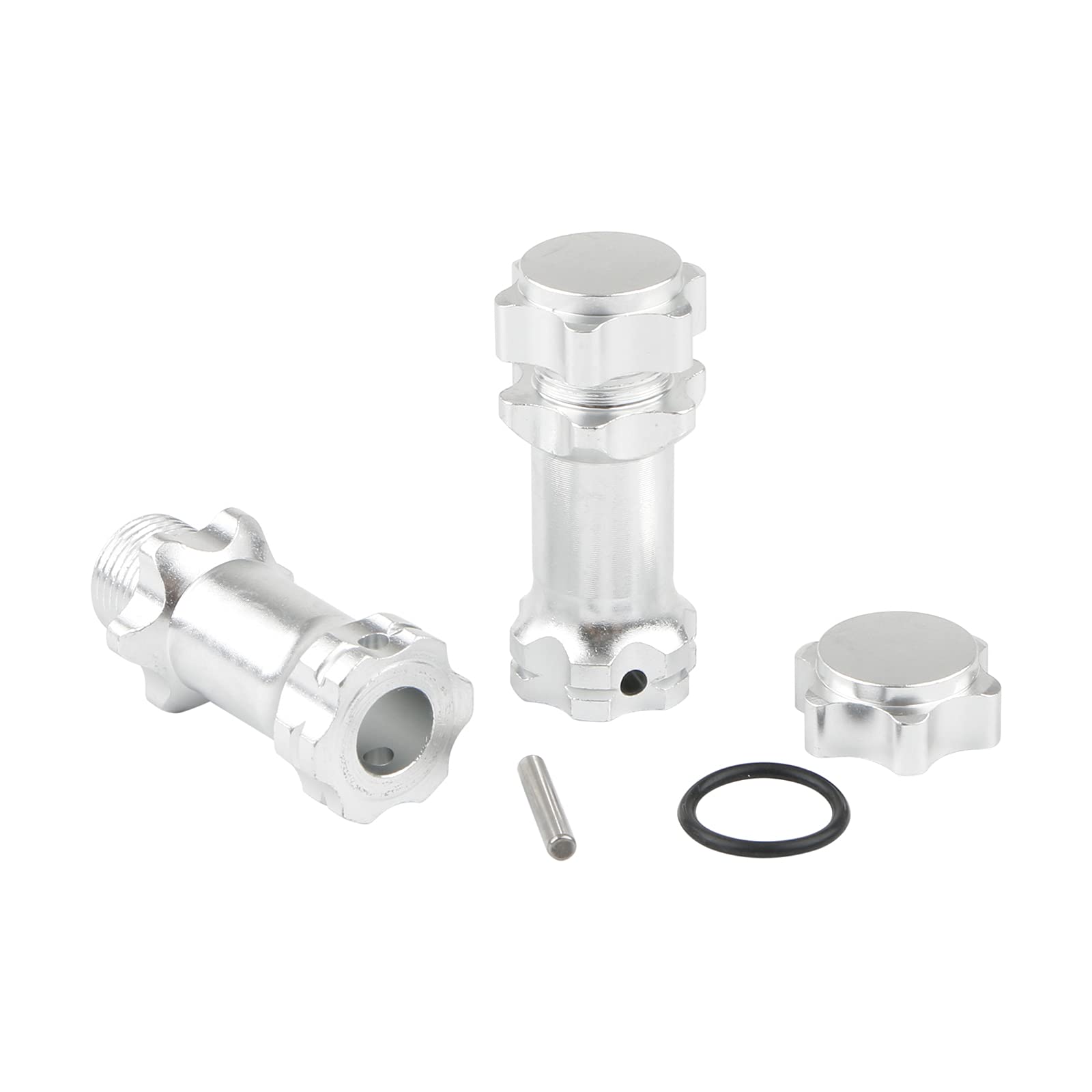 Rchobbytop 17mm Hex Adapter Extenders - 30mm Length, 34mm Total Width Increase for 1/8 RC Cars (4 Pack)