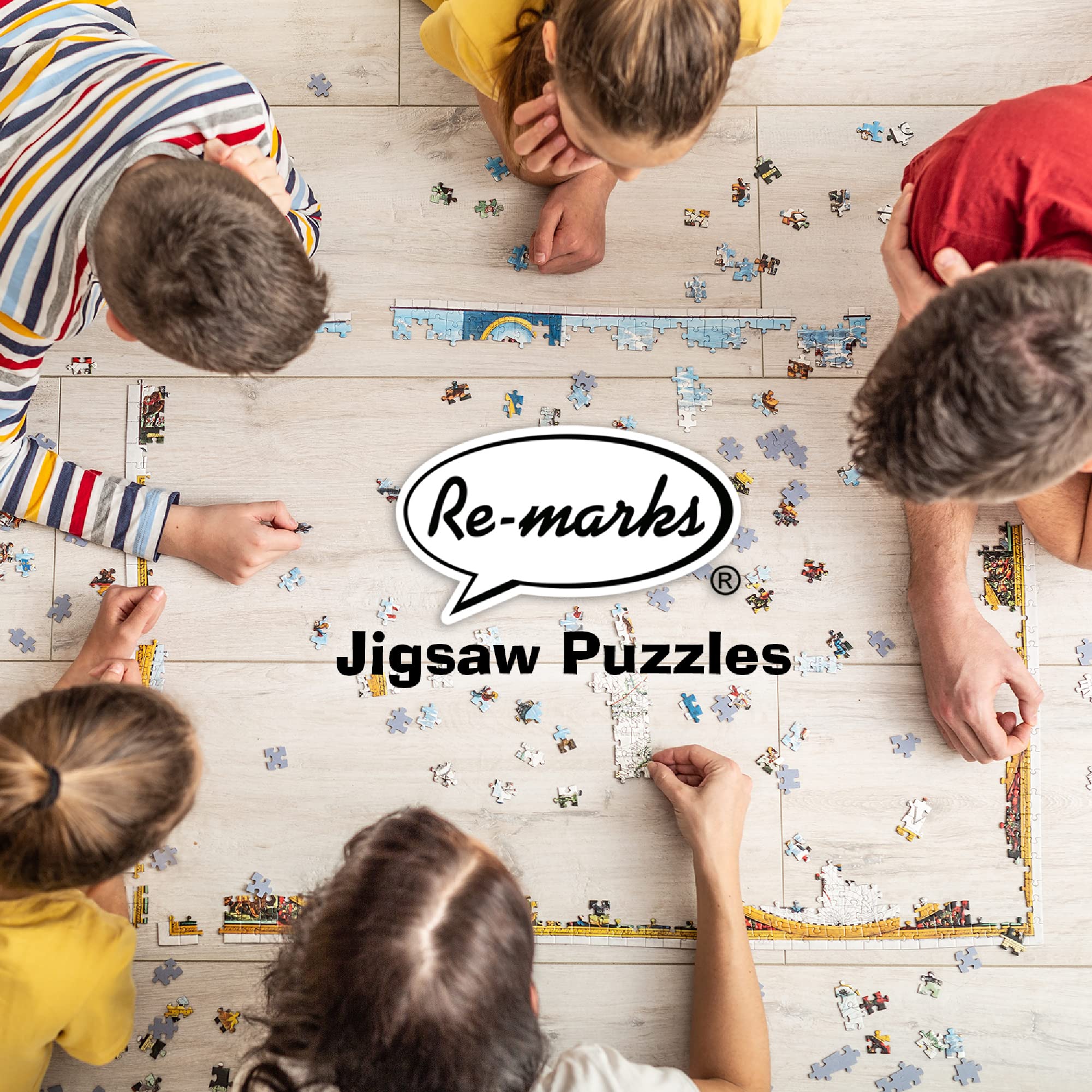 Re-Marks Retro Dogs 300-Piece Jigsaw Puzzle – Vintage Dog Breeds Collage