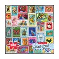 Re-Marks Snail Mail Postage-Stamp Collage Puzzle – 300-Piece Jigsaw Featuring Vintage Animal Stamps