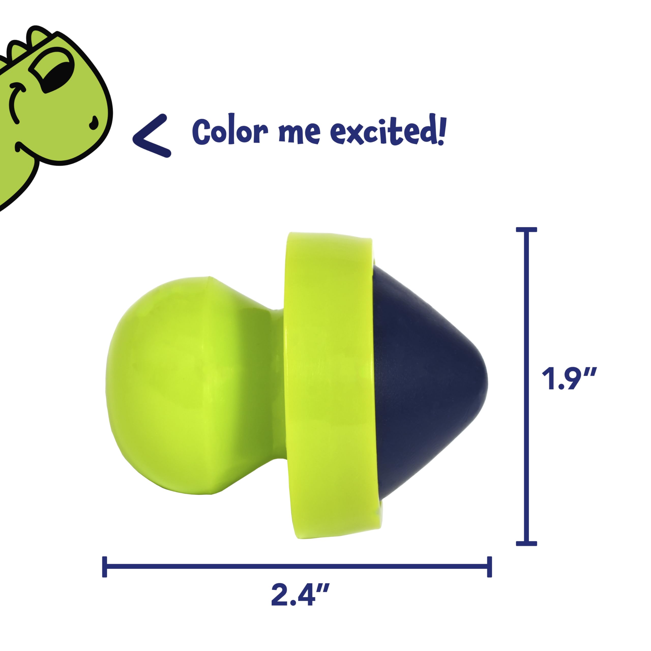 READY 2 LEARN Easy Grip Crayons - 6 Non-Toxic Colors, Palm-Grasp, Refillable, for Ages 18m+