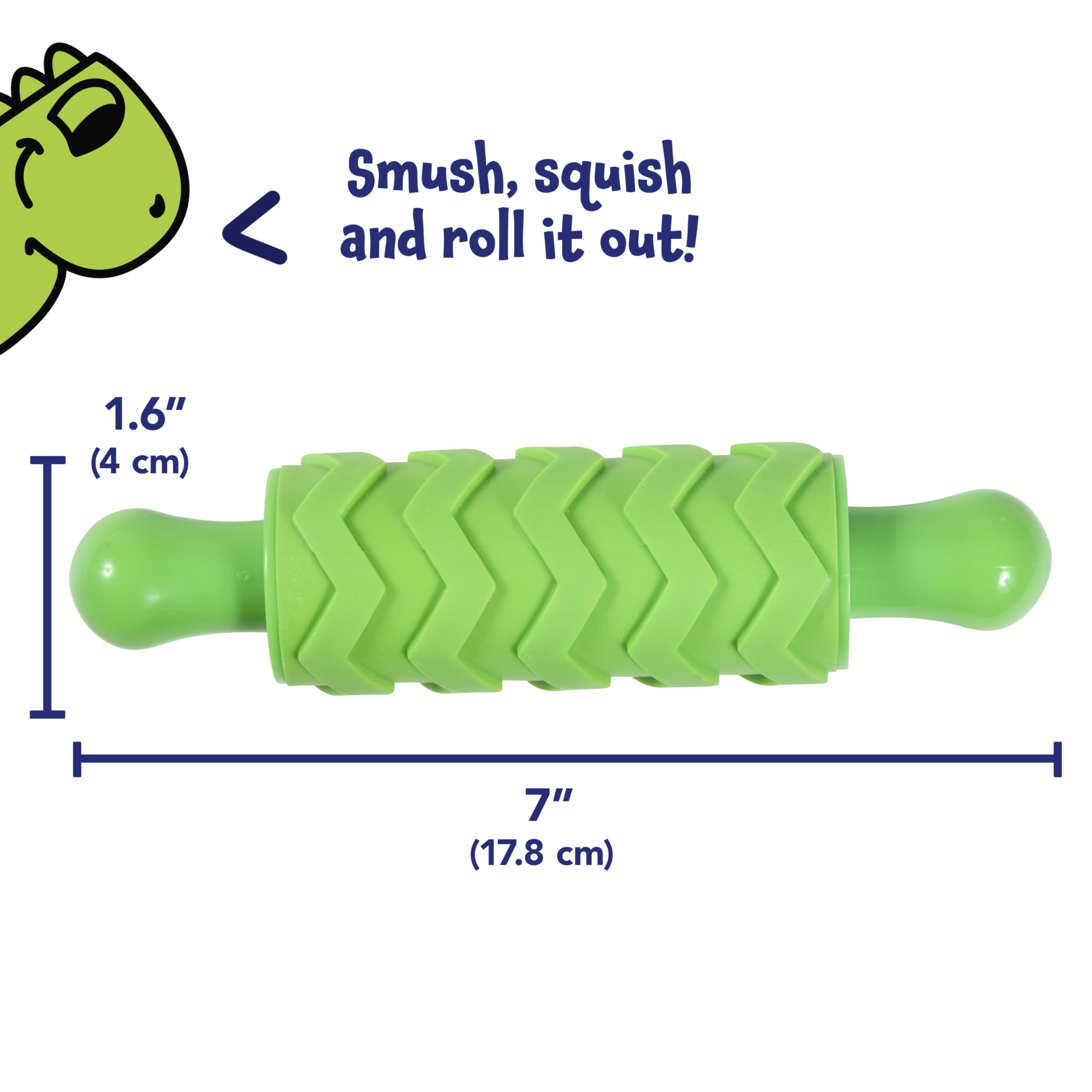 READY 2 LEARN Texture Rollers Set of 4 – Patterned Rolling Pins for Paint, Clay & Dough, Kids Art Tools