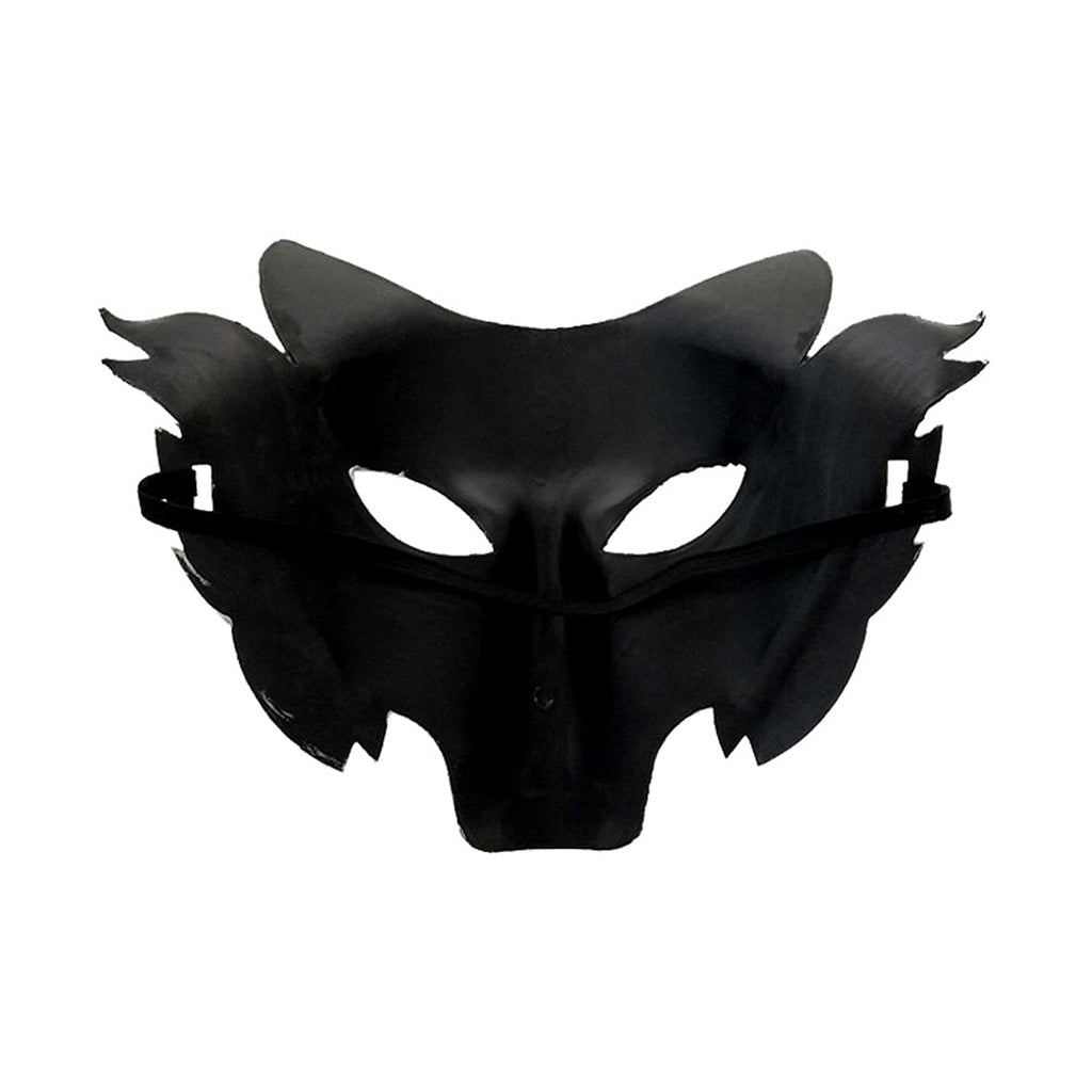 Realistic Silver Wolf Head Mask for Halloween Cosplay – Lightweight Plastic with Elastic Fit