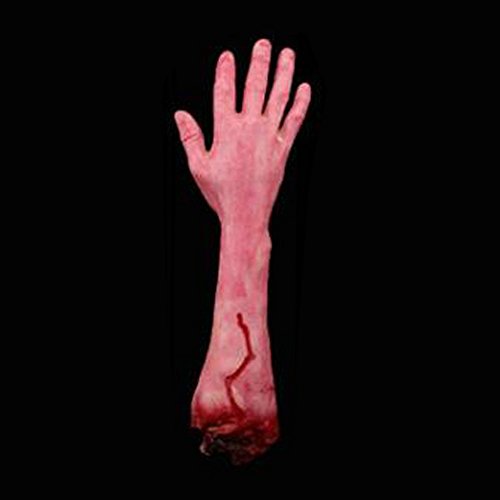 Realistic Small Broken Arm Prop – Bloody Severed Hand for Halloween Haunted House Decor