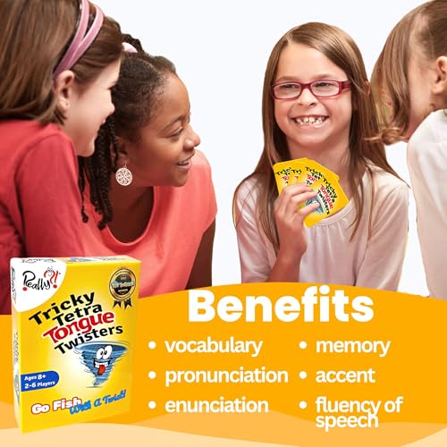 Really?! Tricky Tongue Twisters Card Game – Hilarious Family Game for Ages 8+ | Educational Speech Activity