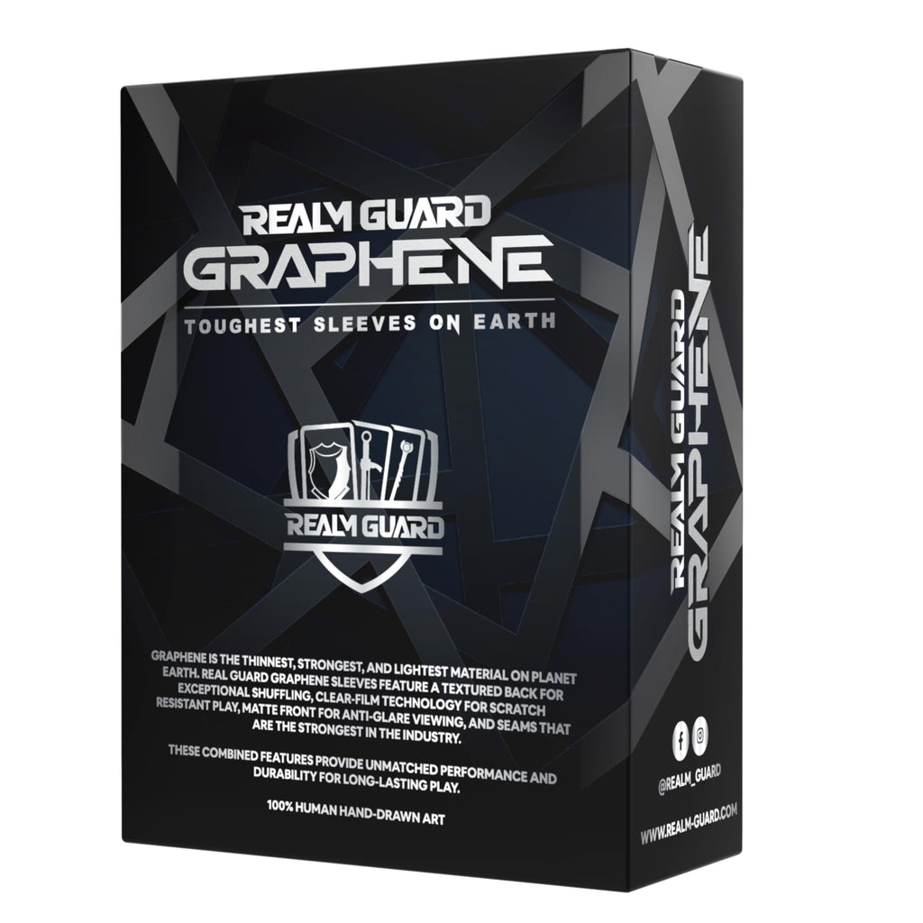 Realm Guard Graphene TCG Sleeves – 105 Textured Matte Art Sleeves (Assassin)