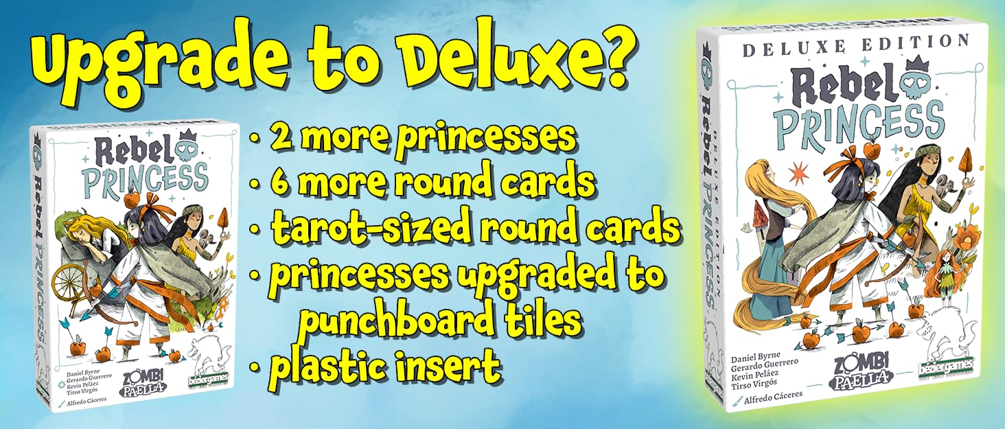 Rebel Princess Standard Edition Card Game | 3+ Players, 45-Minute Strategic Fun for Game Nights