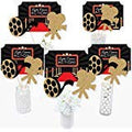 Red Carpet Centerpiece Sticks – 15 Movie Night Party Table Toppers by Big Dot of Happiness