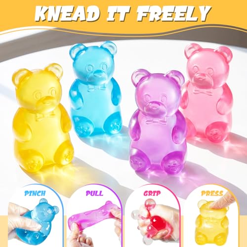 Red Gummy Bear Squishy Toy – Slow Rising Stress Relief for Kids & Adults
