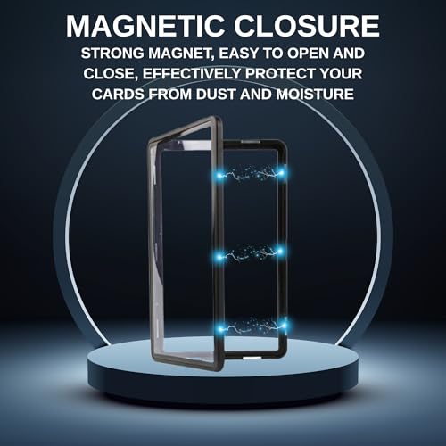 RedCap Magnetic Aluminum PSA Graded Card Holder 35PT – Black Out UV Resistant Display Case