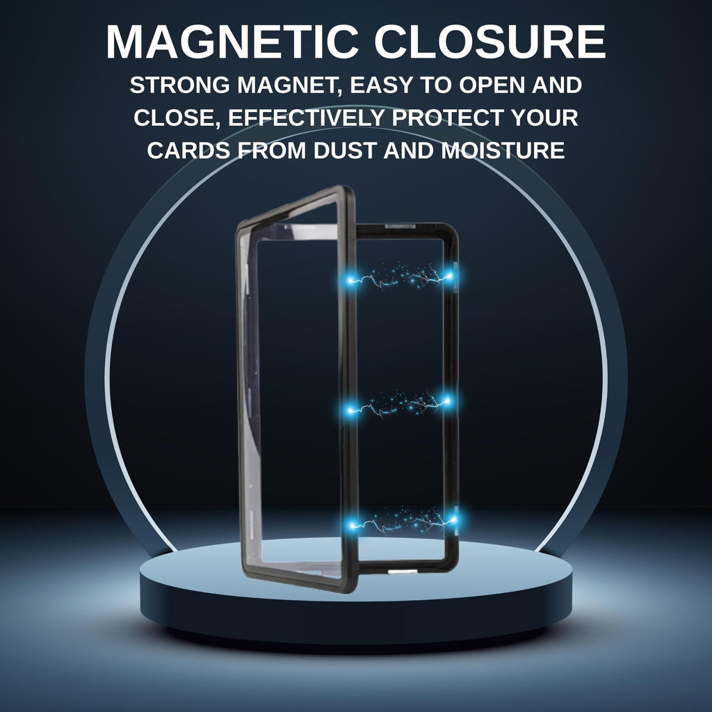 RedCap Magnetic Aluminum PSA Graded Card Holder 35PT – Black Out UV Resistant Display Case