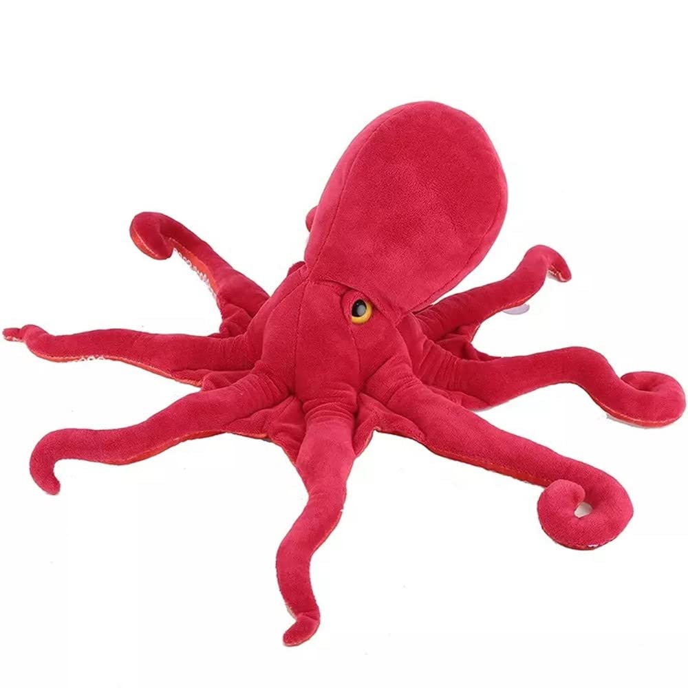 Redsimulation 18-Inch Blue Octopus Plush Pillow – Soft Cushion for Kids and Room Decor