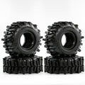 REDSPIDER 0.7'' Mud Slingers Tires – Super Soft Sticky Rubber for Micro RC Crawlers (40x16mm)