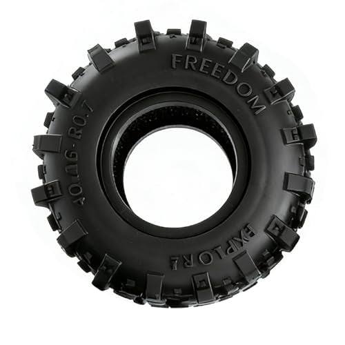 REDSPIDER 0.7'' Mud Slingers Tires – Super Soft Sticky Rubber for Micro RC Crawlers (40x16mm)