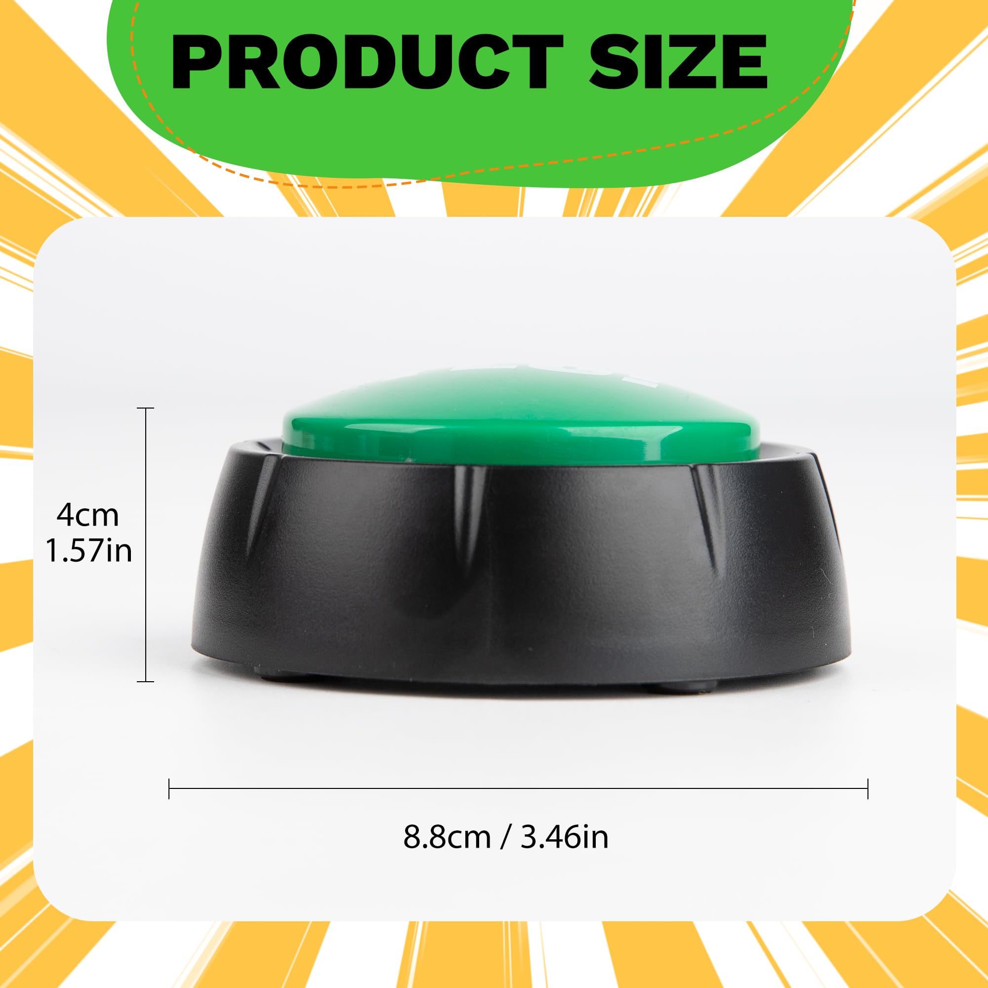 REFARICO Yes No Button - Funny Sound Effects Gadget for Quizzes, Family Games & Gag Gifts