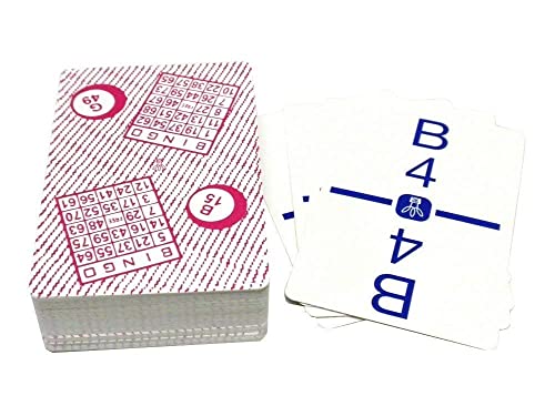 Regal Games Bingo Set: 50 Cards + 50 Calling Cards + 500 Transparent Chips, 4 Colors