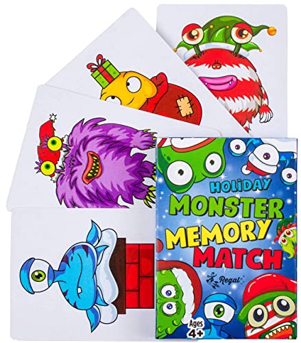 Regal Games Holiday Card Games 6-Pack: Go Fish, Crazy 8s, Old Maid, Slap Jack, Monster Memory, Snowball Fight