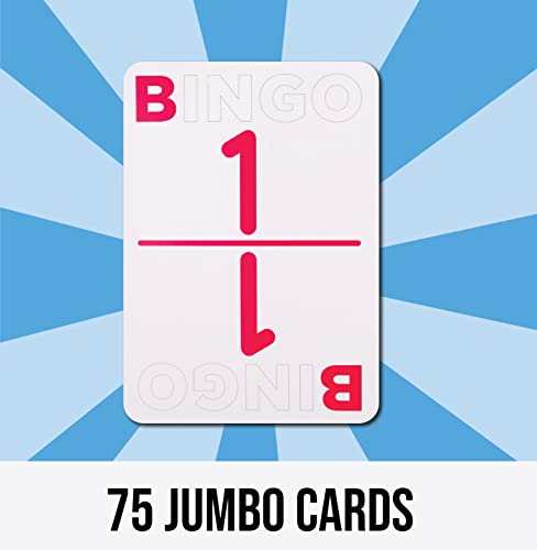 Regal Games Jumbo Bingo Calling Cards Deck - 75 Reusable Cards, Large Print, Travel-Friendly