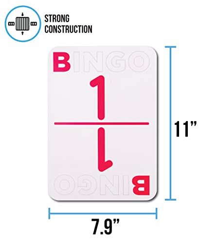 Regal Games Jumbo Bingo Calling Cards Deck - 75 Reusable Cards, Large Print, Travel-Friendly